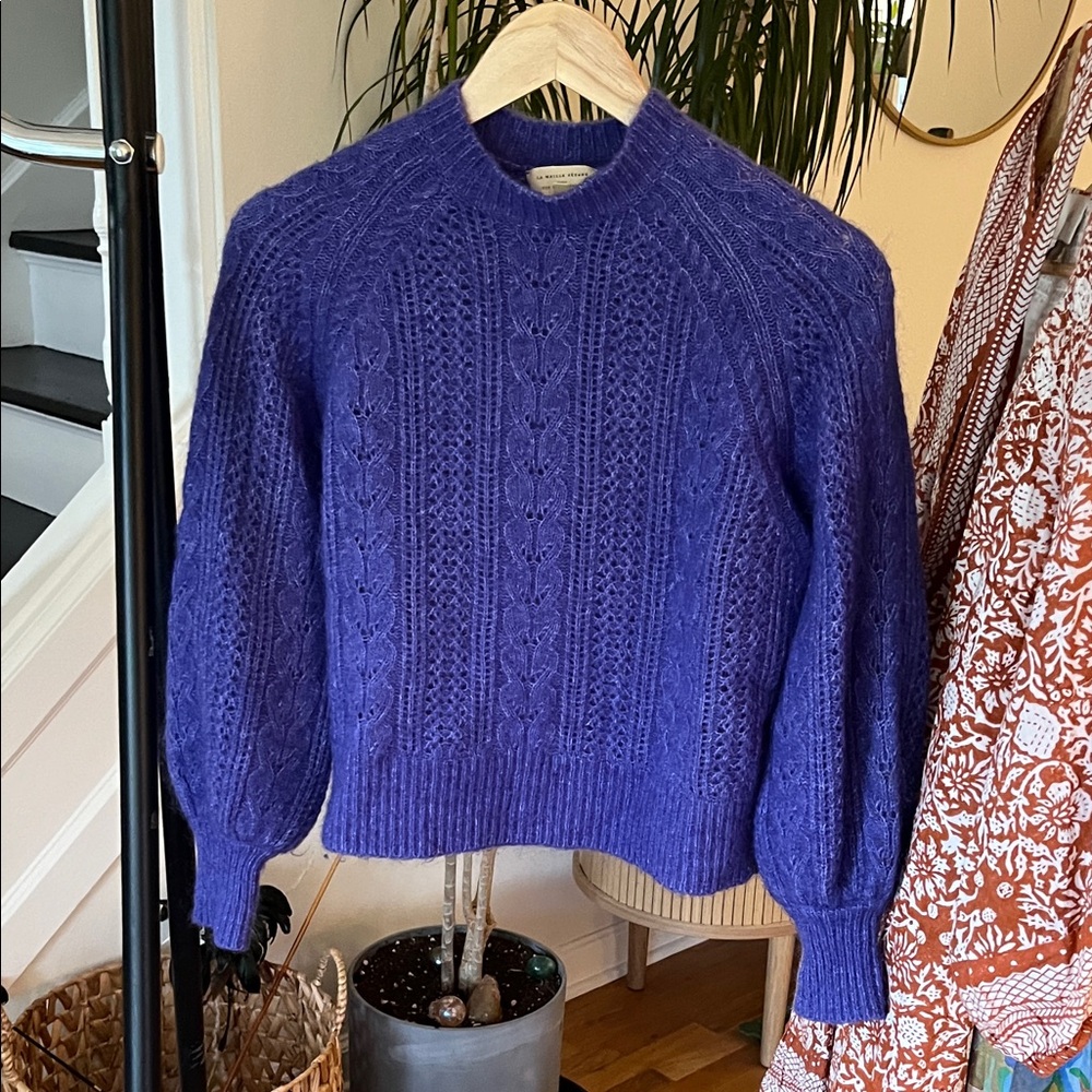Sezane Cable Knit Sweater